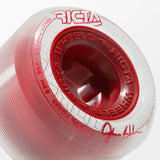 RICTA 53MM 95A SHANAHAN CRYSTAL CORES CLEAR METALLIC RED