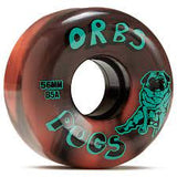 ORBS PUGS 56MM 85A CORAL/BLACK SWIRL