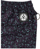 WELCOME FAUNA PRINTED SHORTS NIGHTSHADE M