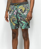 NEFF DANGER PARADISE HOT TUB SHORTS S