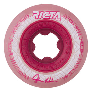 RICTA 53MM 95A SHANAHAN CRYSTAL CORES CLEAR METALLIC RED