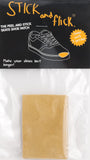 STICK & FLICK TAN SUEDE PEEL AND STICK SHOE PATCH