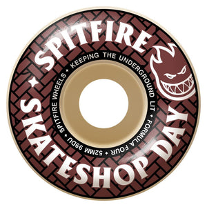 SPITFIRE F4 52MM 99A SKATE SHOP DAY CLASSICS